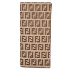 Fendi Men's Long Wallet Canvas/Leather Beige/Brown
