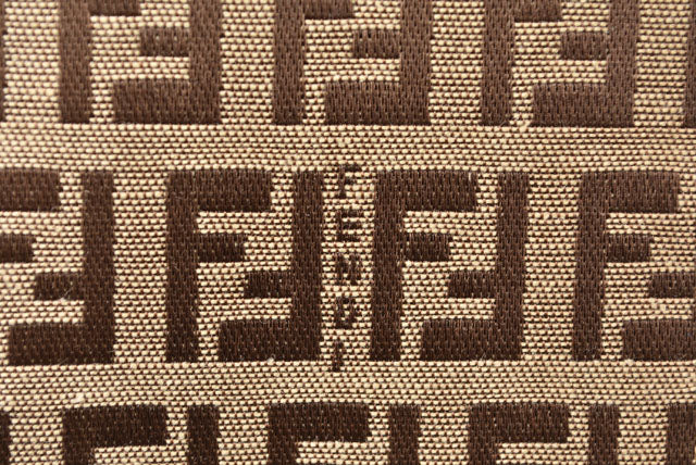 Fendi Men's Long Wallet Canvas/Leather Beige/Brown