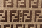 Fendi Men's Long Wallet Canvas/Leather Beige/Brown