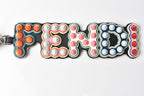 Fendi Rubber/Leather/Metal Keychain/Keyring/Bag Charm