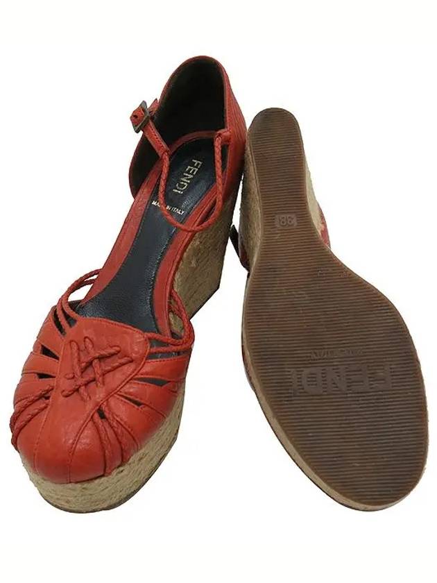 Fendi Smith Market Used Luxury Orange Shoes Women s