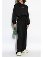 Balenciaga Balenciaga Long Sleeve T-shirt, Women's, Black