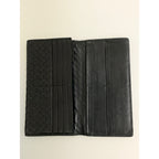 BOTTEGA VENETA/Long Wallet/BLK/Leather/156819//Intrecciato Weave
