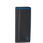 Louis Vuitton Taiga Leather Long Wallet M63300 Black