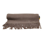 Fendi Wool FF Pattern Scarf Brown