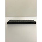 BOTTEGA VENETA/Long Wallet/BLK/Leather/Intrecciato Weave/120697 V4651 1000
