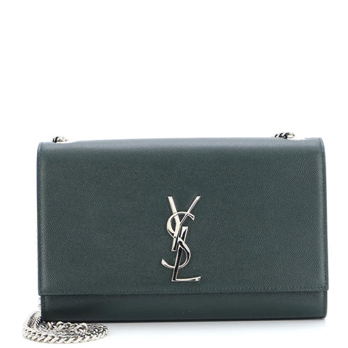 SAINT LAURENT - Classic Monogram Crossbody Bag Grainy Leather Medium