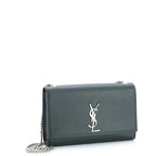 SAINT LAURENT - Classic Monogram Crossbody Bag Grainy Leather Medium