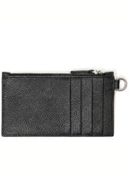 Balenciaga Cash Keyring Card Case Black Silver