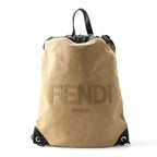 Fendi   Canvas Leather Backpack ()