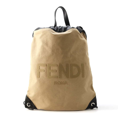 Fendi   Canvas Leather Backpack ()