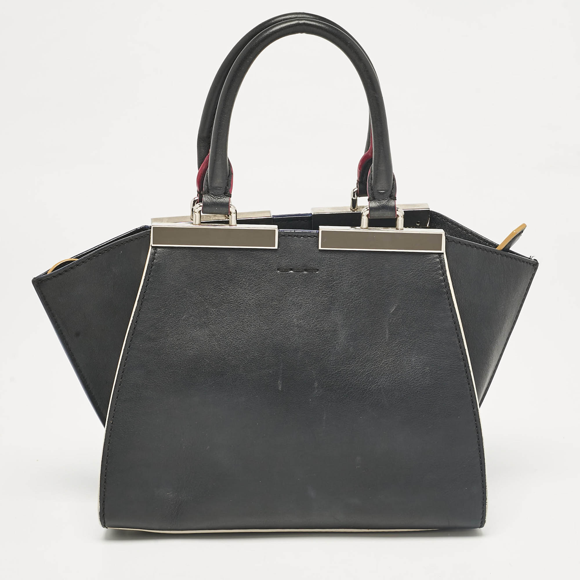 Fendi Black Leather Petite 3Jours Tote