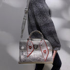 CHRISTIAN DIOR Medium Diorever silver bag