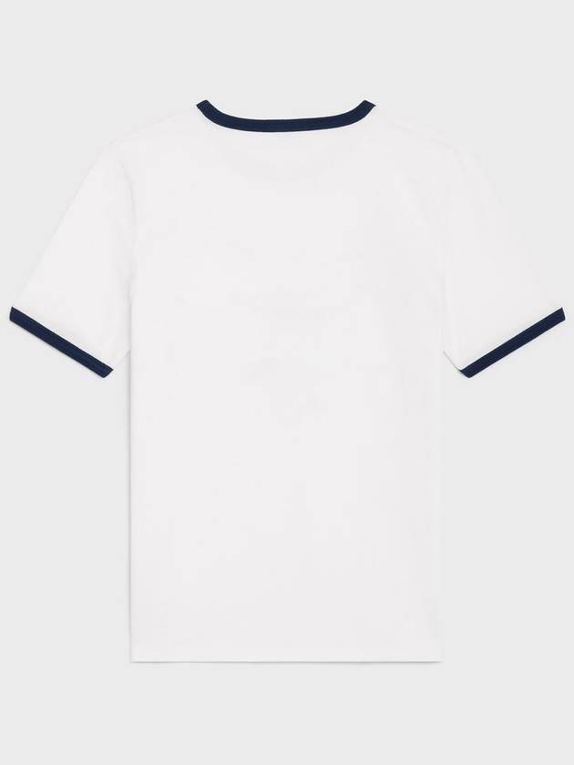 CELINE Paris T-Shirt in Cotton Jersey Black White