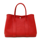 Hermes Red Garden Party Negonda Leather Bag