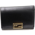 Fendi Calfskin Trifold Wallet with Coin Pocket