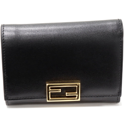 Fendi Calfskin Trifold Wallet with Coin Pocket