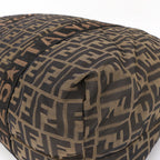 FENDI Travel bag Duffle bag Nylon Brown Zucca