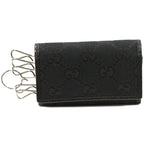 Gucci GG Canvas 6 Key Case Black 04564