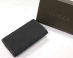 Gucci GG Canvas 6 Key Case Black 04564