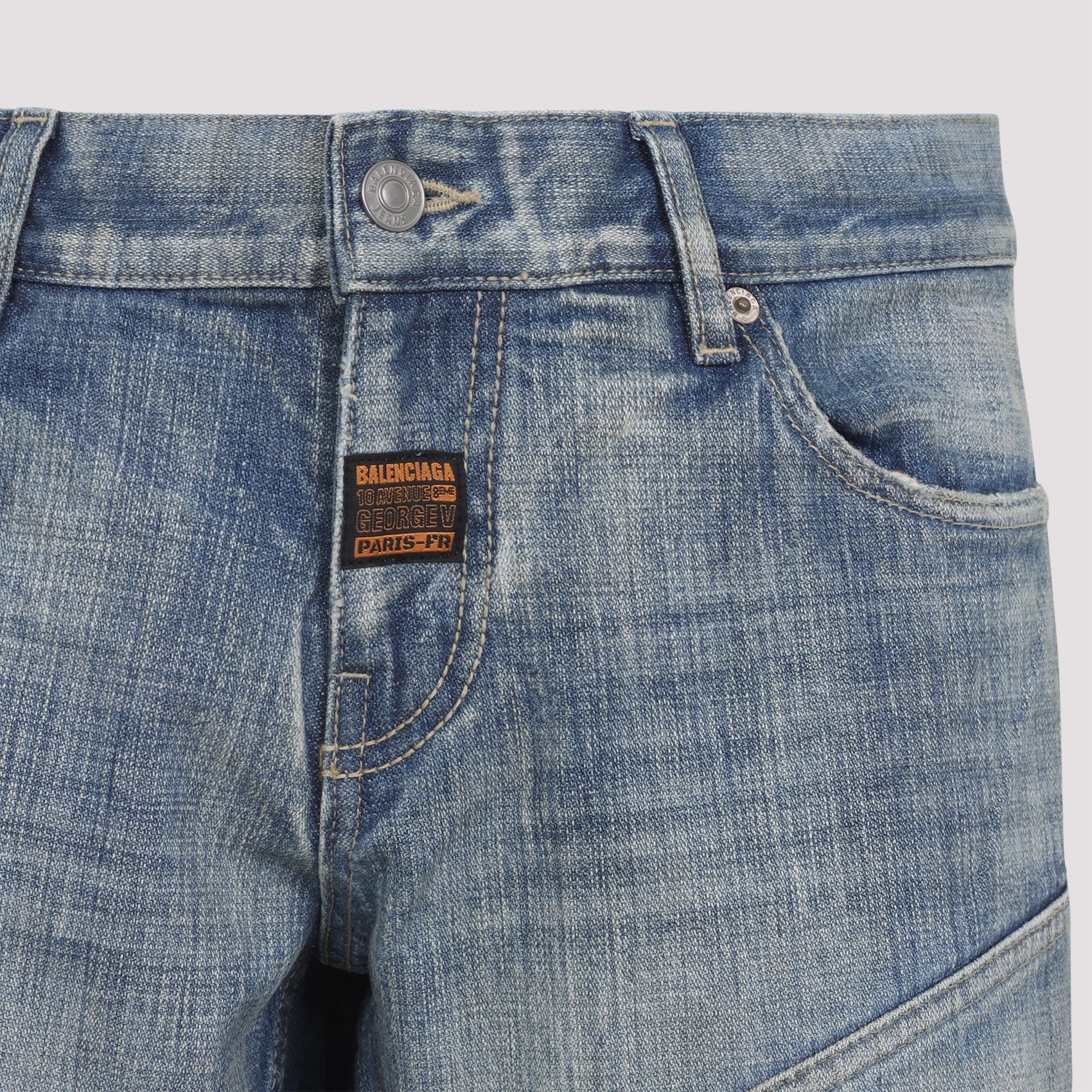 Balenciaga Fitted Low Waist Jeans Men