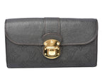 Louis Vuitton Mahina Long Wallet Portefeuille Iris Black M58163 in Great Condition