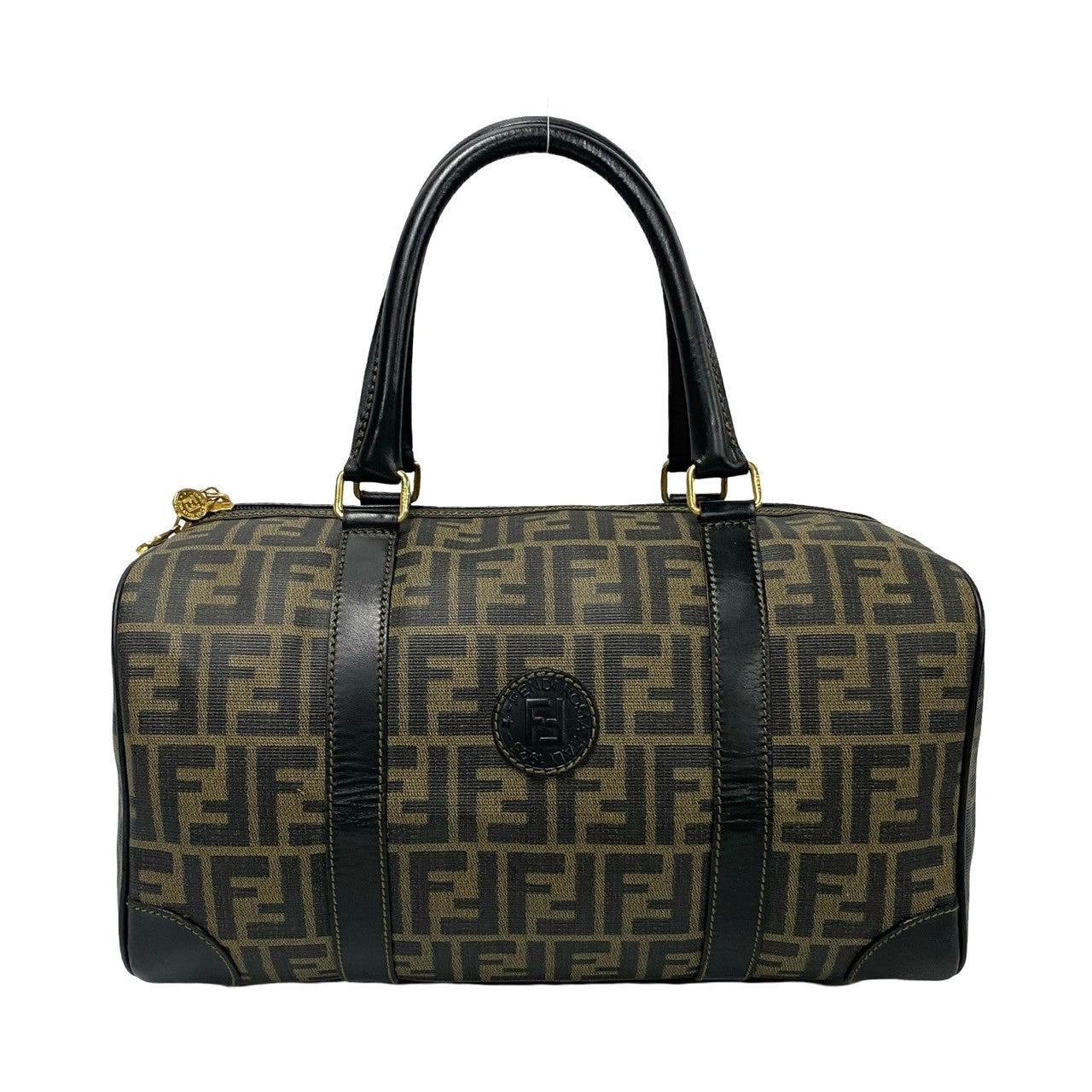 FENDI Boston Duffel bag PVC Brown