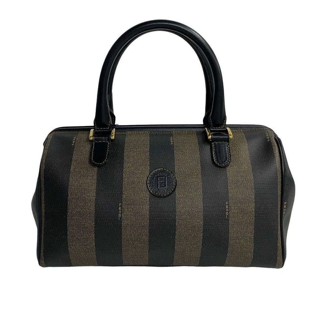 FENDI Boston Duffel bag PVC black Pekan