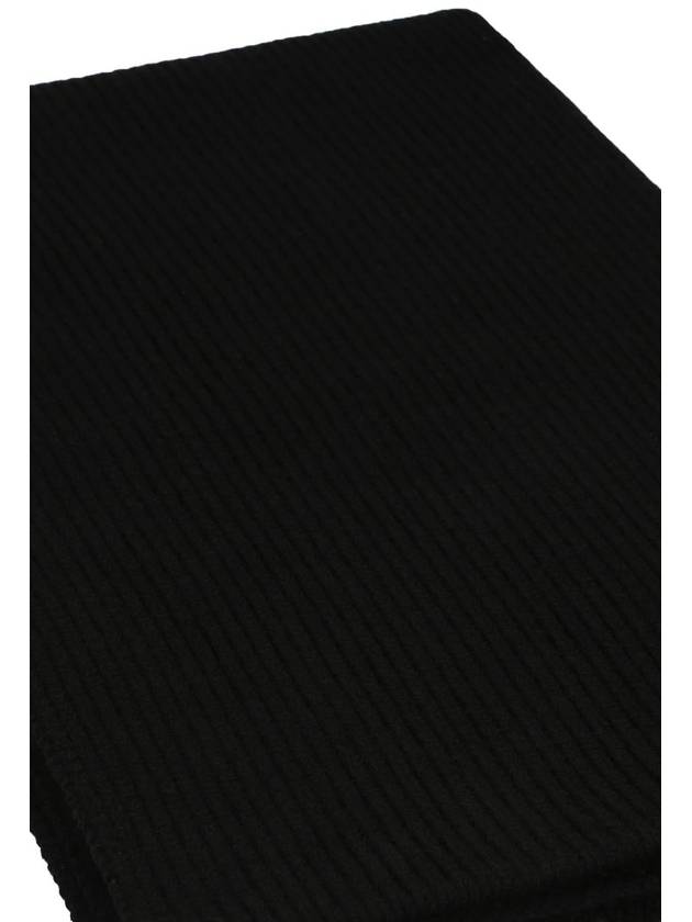 Burberry EKD Rib Cashmere Scarf Black