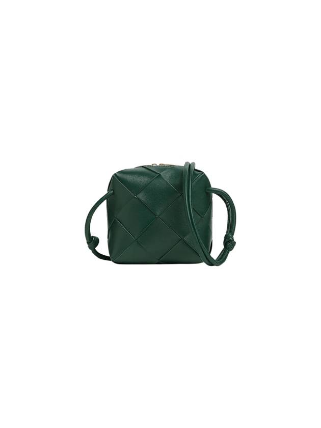 Bottega Veneta Cassette Intrecciato Mini Shoulder Bag Emerald Green