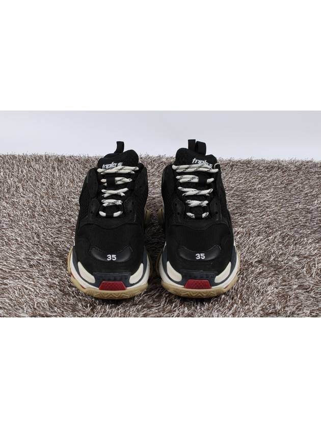 Balenciaga Triple S Black Red 35 220
