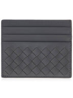 Bottega Veneta Intrecciato Card Wallet Grey