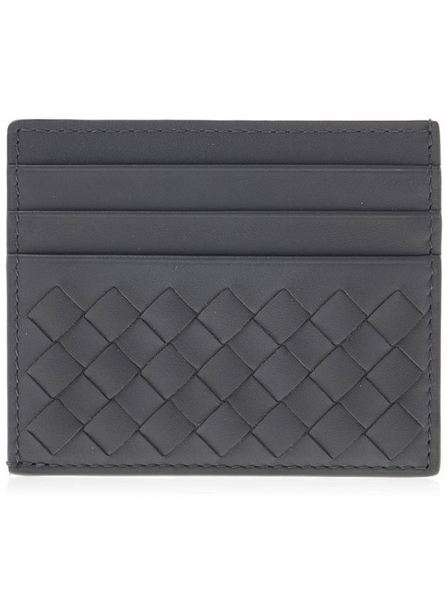 Bottega Veneta Intrecciato Card Wallet Grey