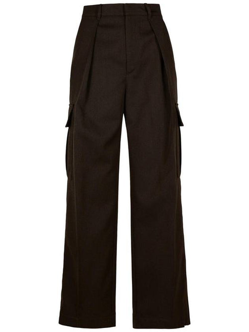 Burberry Burberry Brown Wool Cargo Pants