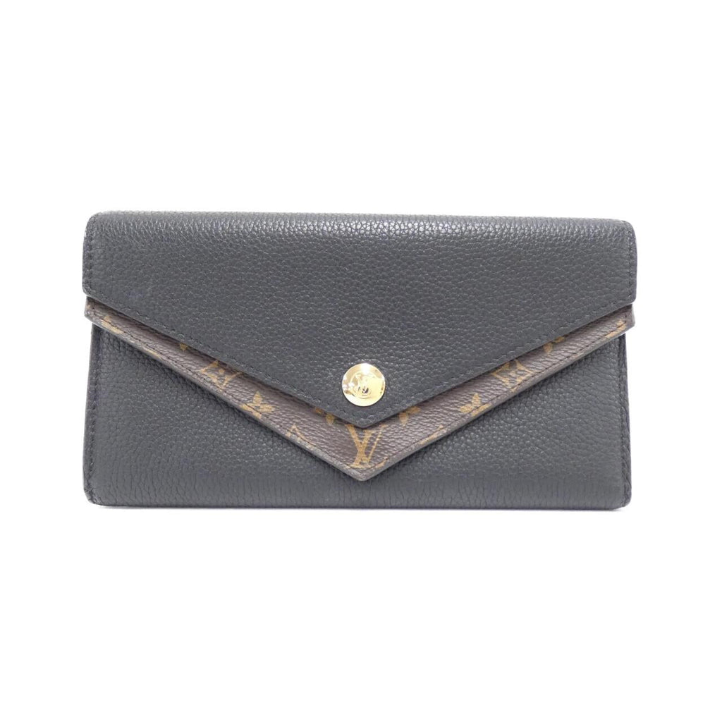 Louis Vuitton Monogram Calf Coated Canvas Long Wallet
