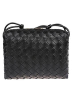 Bottega Veneta Loop Camera Small Cross Bag Black