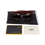Fendi Acetate and Tortoiseshell Colorblock Sunglasses - '10s