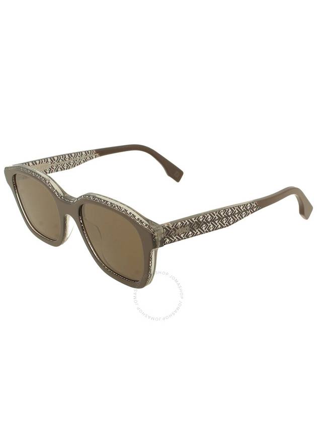 Fendi Fendi Brown Square Men's Sunglasses FE40077I 50E 51