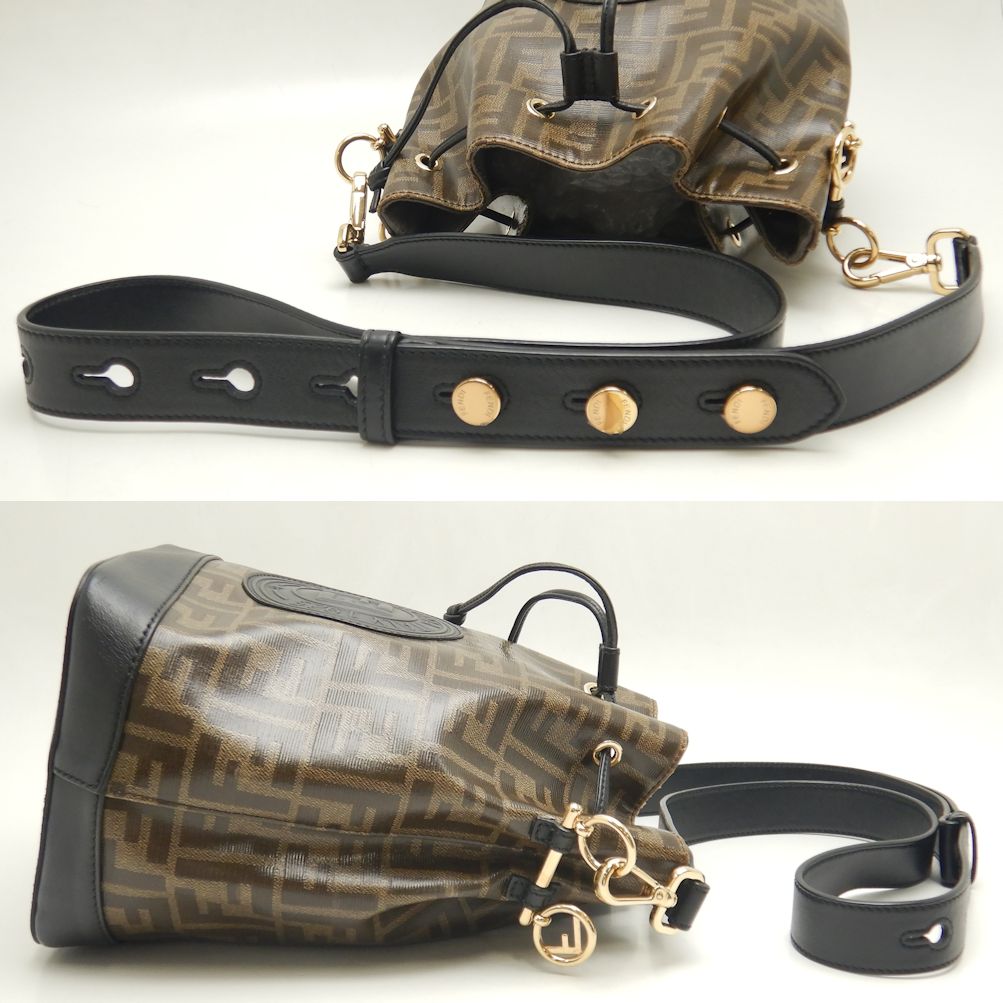 Fendi Montresor Shoulder Bag PVC Canvas