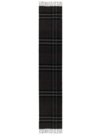 Burberry Check Cashmere Scarf Charcoal