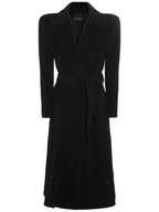 Balenciaga black cashmere wool blend round shoulder coat 769014TOU021000 B0560955732