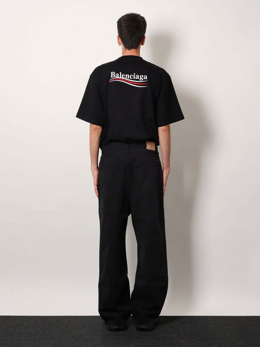 Balenciaga Men Baggy Denim Trousers