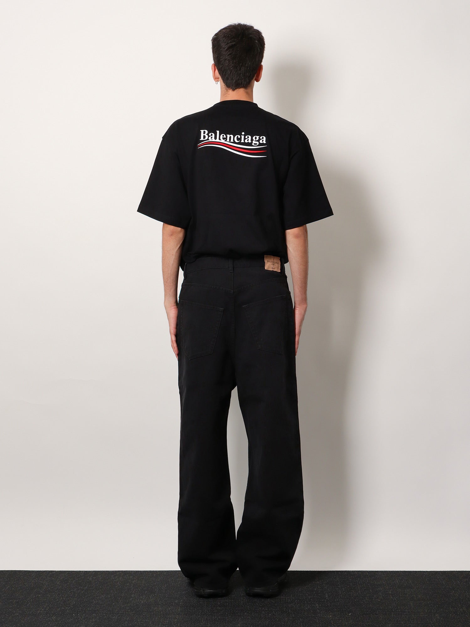 Balenciaga Men Baggy Denim Trousers