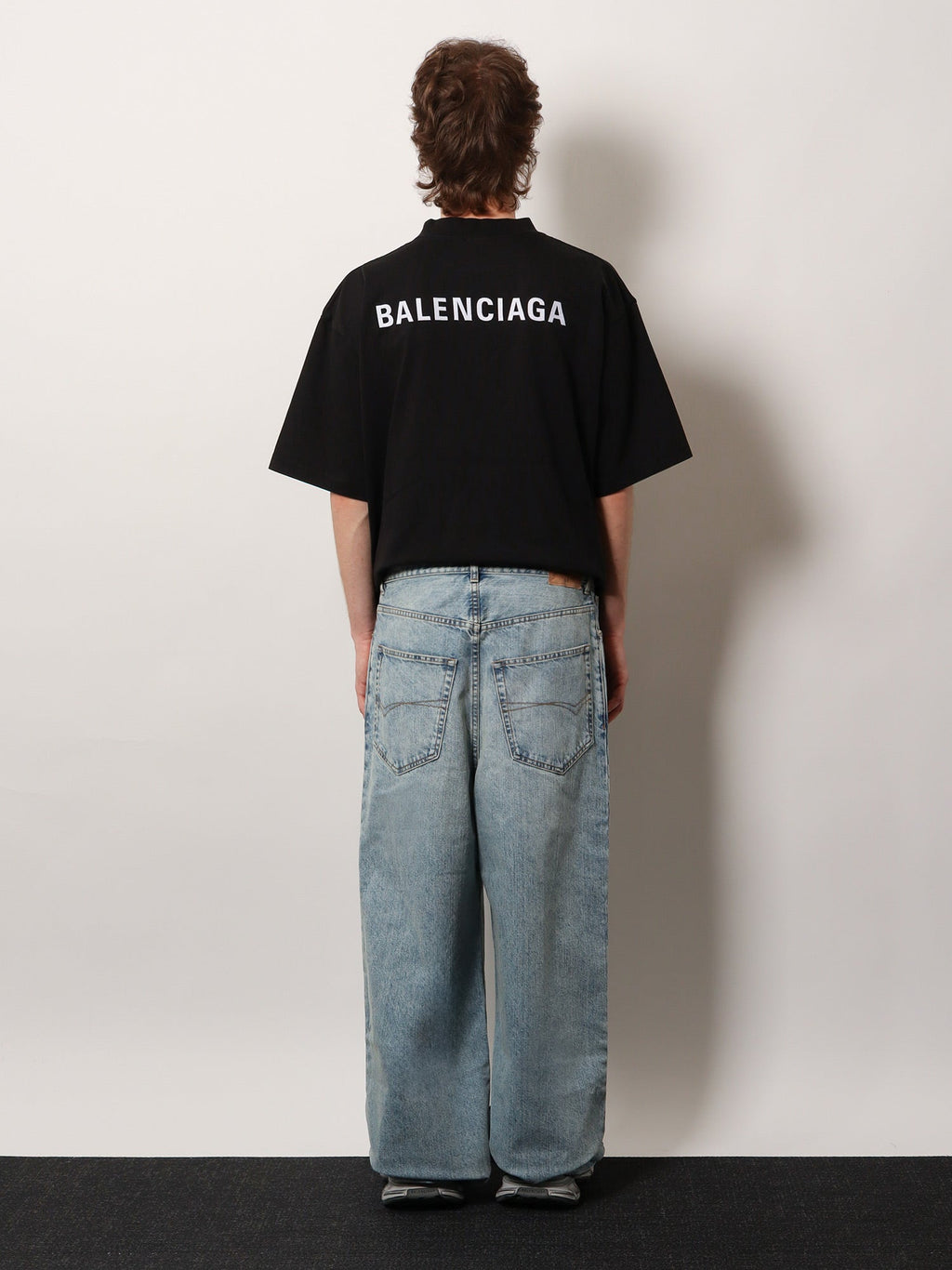 Balenciaga Men Baggy Denim Trousers