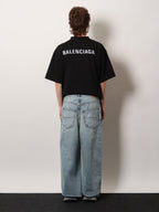 Balenciaga Men Baggy Denim Trousers