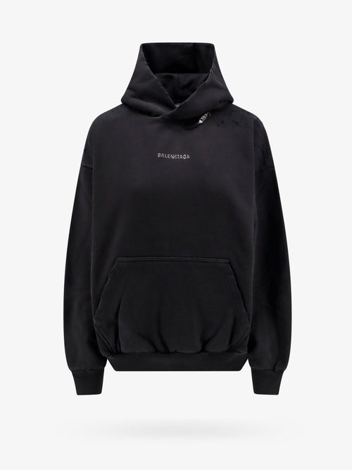 Balenciaga Men Cotton Logoed Sweatshirt