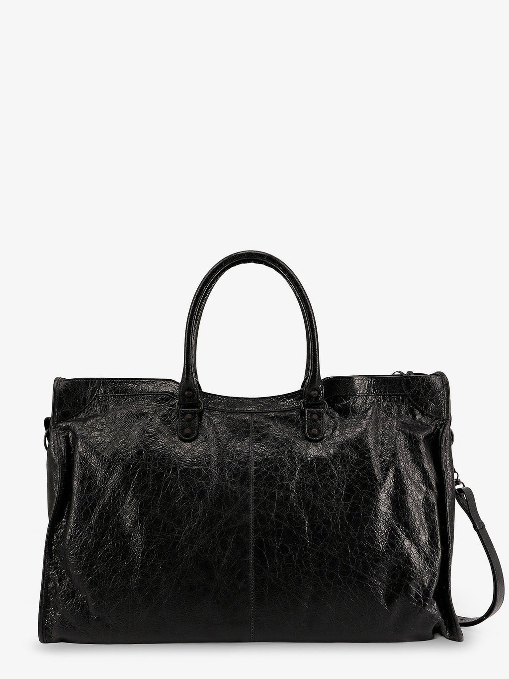 Balenciaga Men Le City Leather Travel Bag