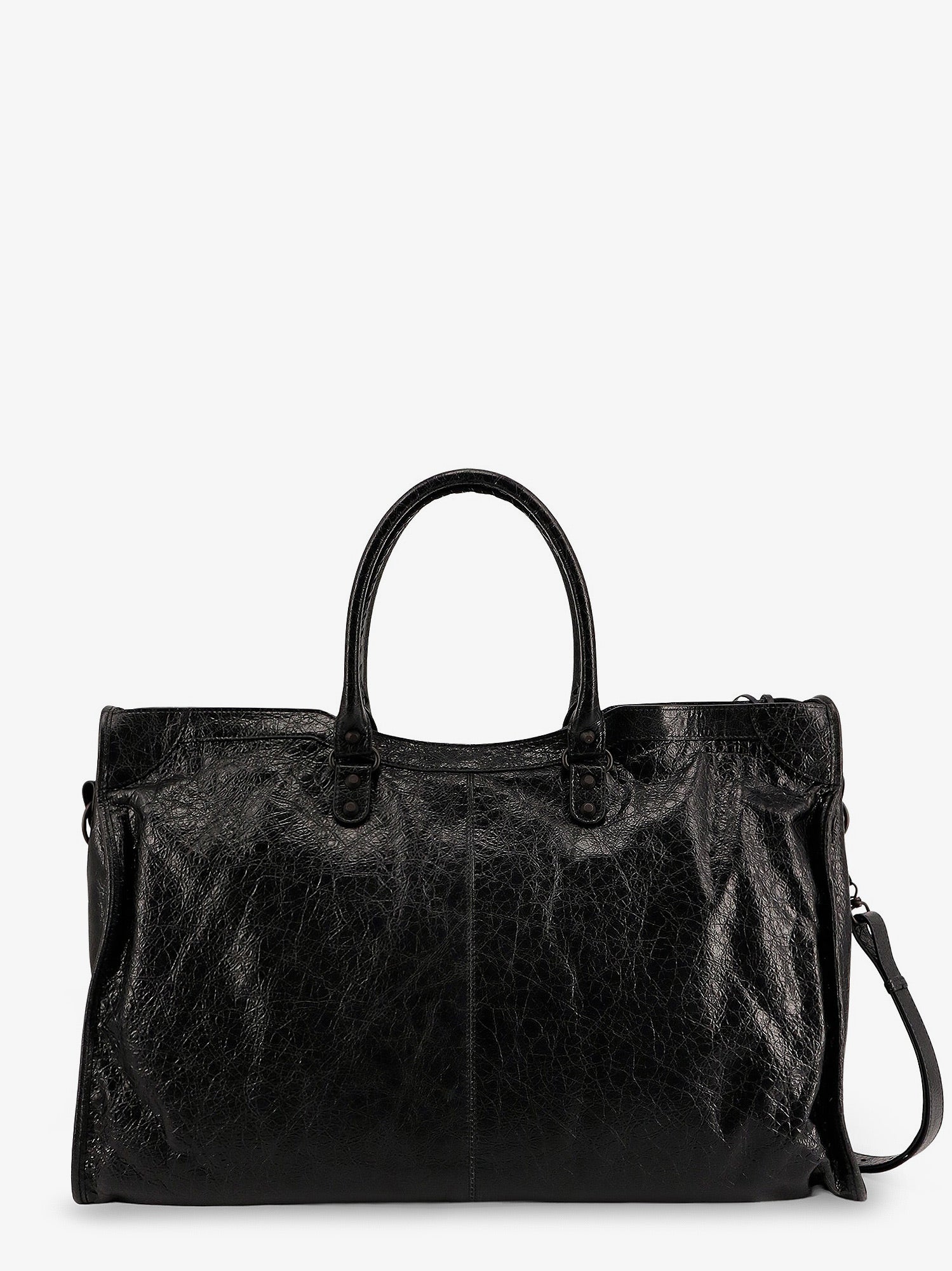 Balenciaga Men Le City Leather Travel Bag