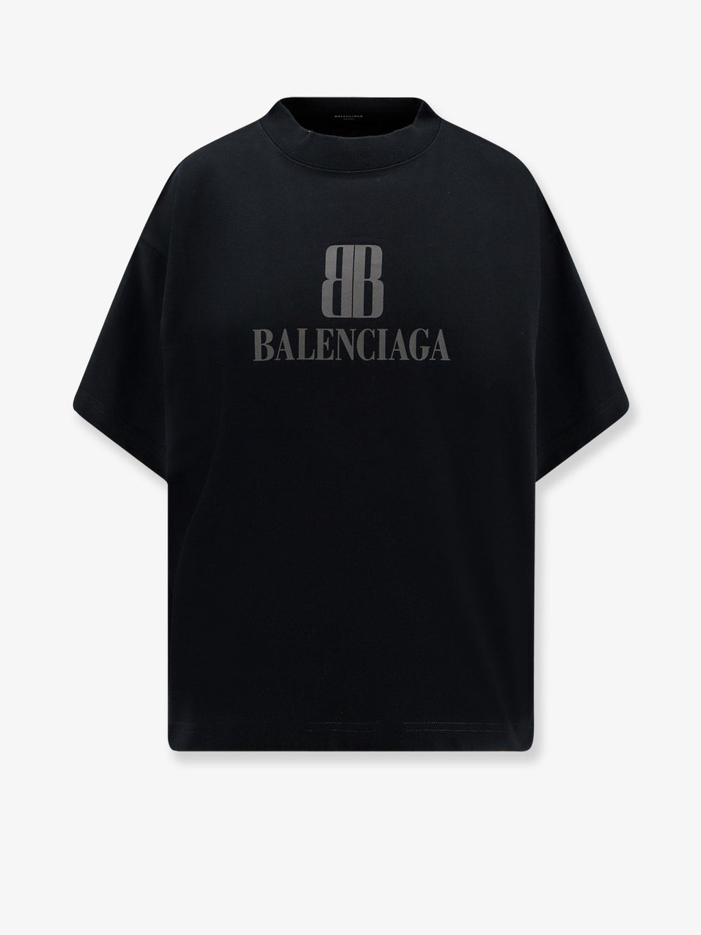 Balenciaga Women Cotton T-Shirt With Logo