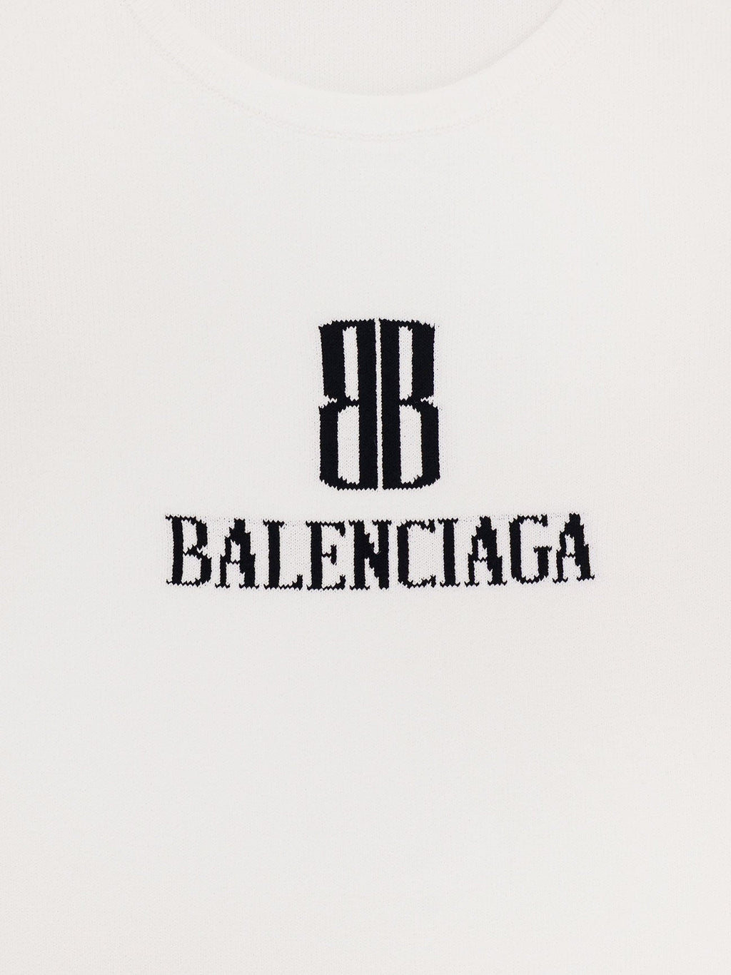 Balenciaga Women Ribbed Viscose Blend Tank Top